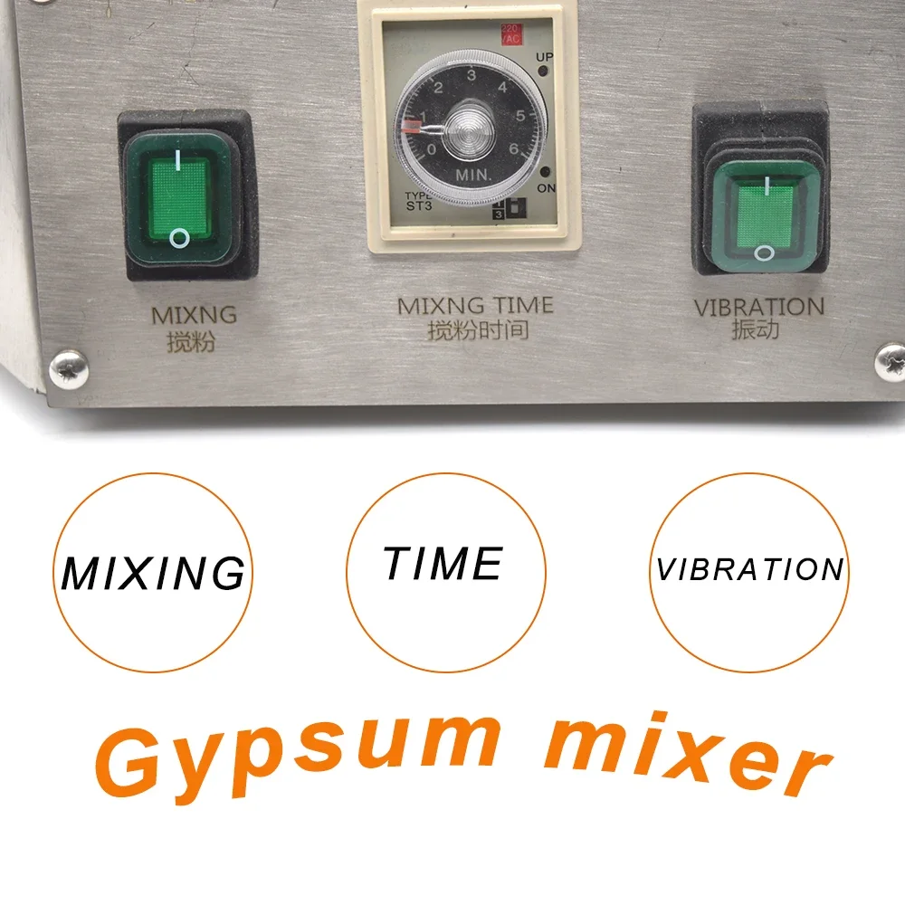 Kinway Mini Vacuum Mixer For 4"*10" Flask Mixing Machine For Investment Powder Jewelry Casting Mini Jewelry Machinery