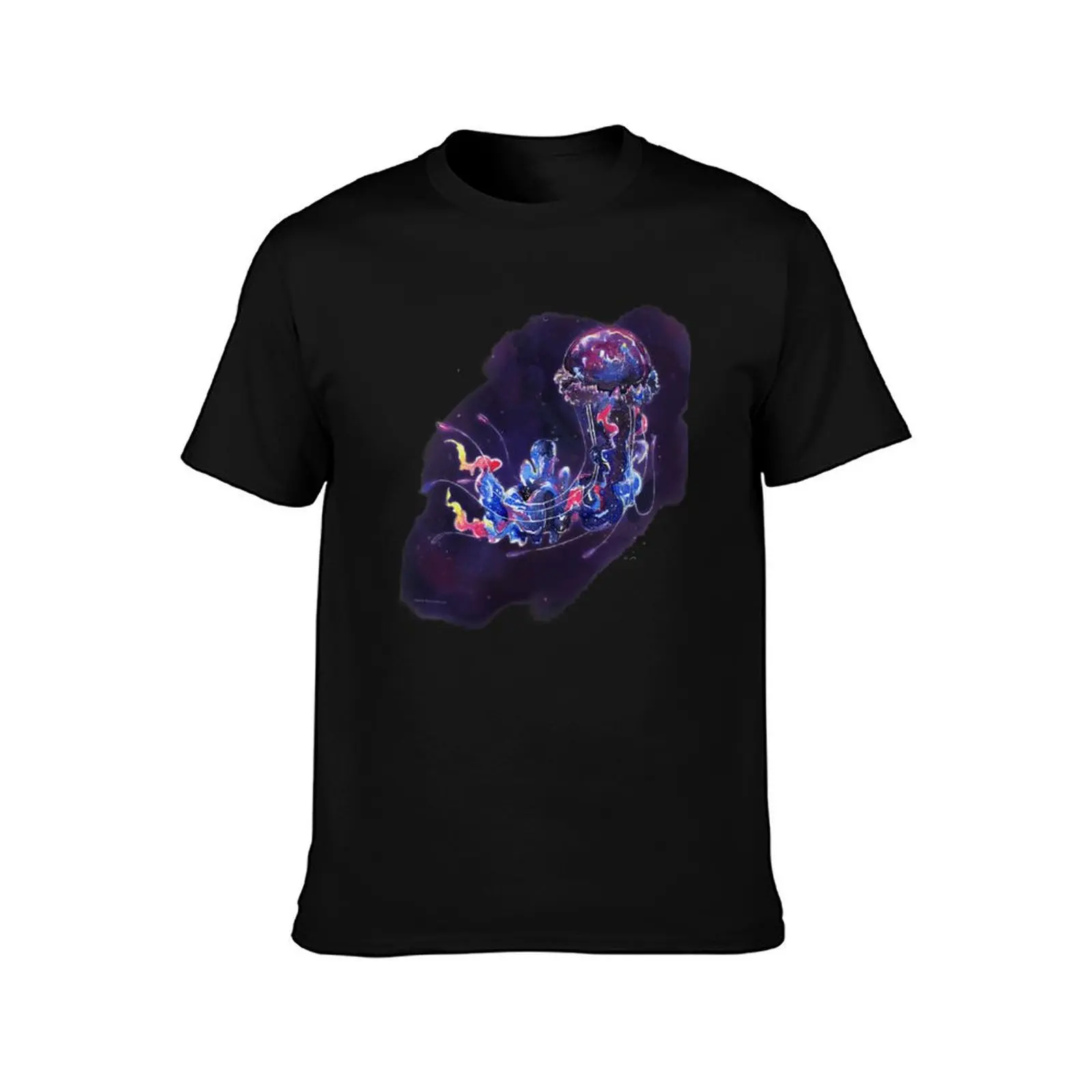 The Void Fish T-Shirt Summer Casual Cotton Tee Oversized Streetwear Tops Vintage Graphic Print Loose Fit Short Sleeve