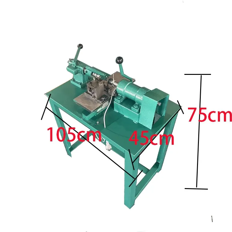 Lathe bead drawing machine Core pointed monkey head bodhi seed bead machine Straight cutting old punching machine