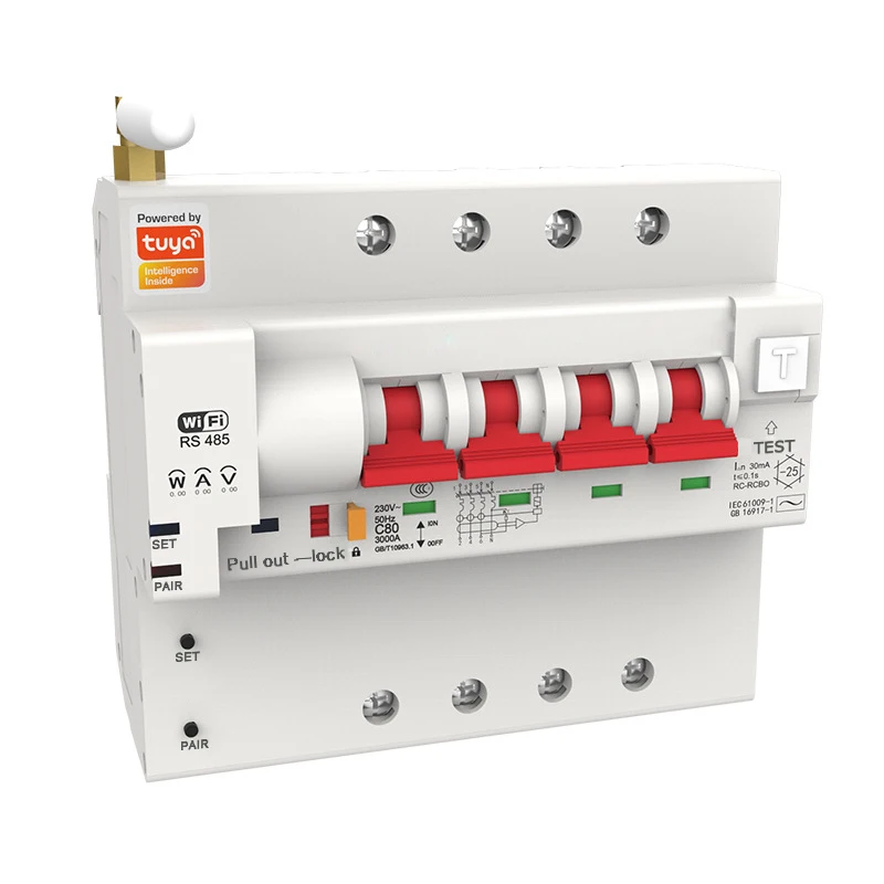 

2026 2P однофазный WIFI умный счетчик энергии кВтч измерительный мониторинг автоматический выключатель таймер реле с защитой от утечки 63A по