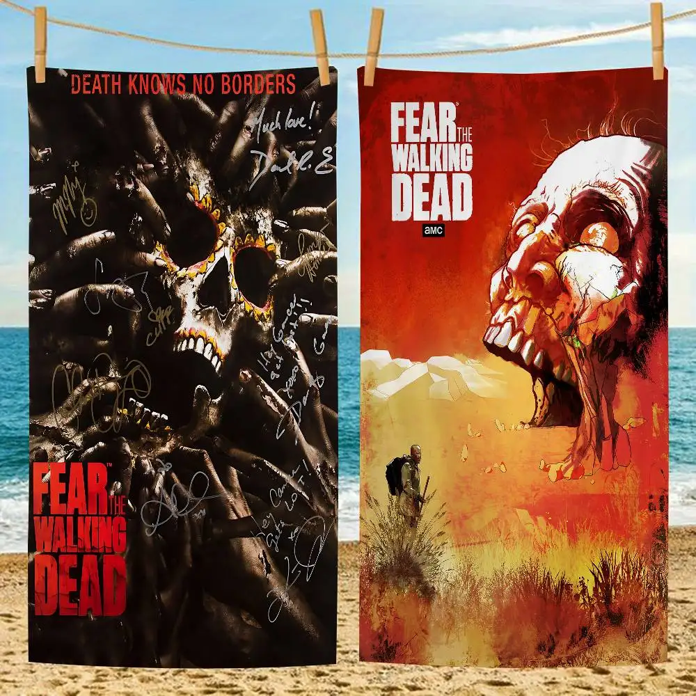 Horror Film Fear The Walking Dead Microfiber Beach Towel Absorbent Quick dry Soft Yoga Swimming Resort Mountain Climbing Towel