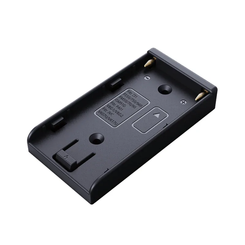 Adaptador de batería NP F, placa de montaje, accesorios de fotografía para cámara Universal, cargador de batería NP F