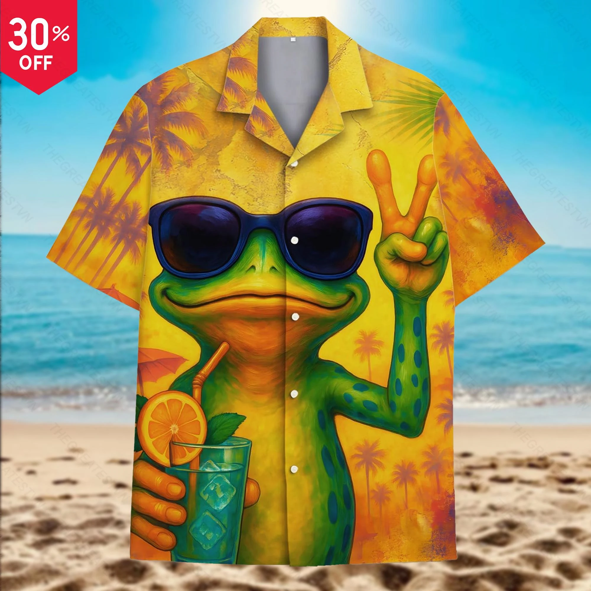 

2025 Summer Animal Men Hawaiian Beach Shirt 3D Plant Shirt For Men Flower Printed Hawaii Shirts Beach Flower Shirt Unisex Tops