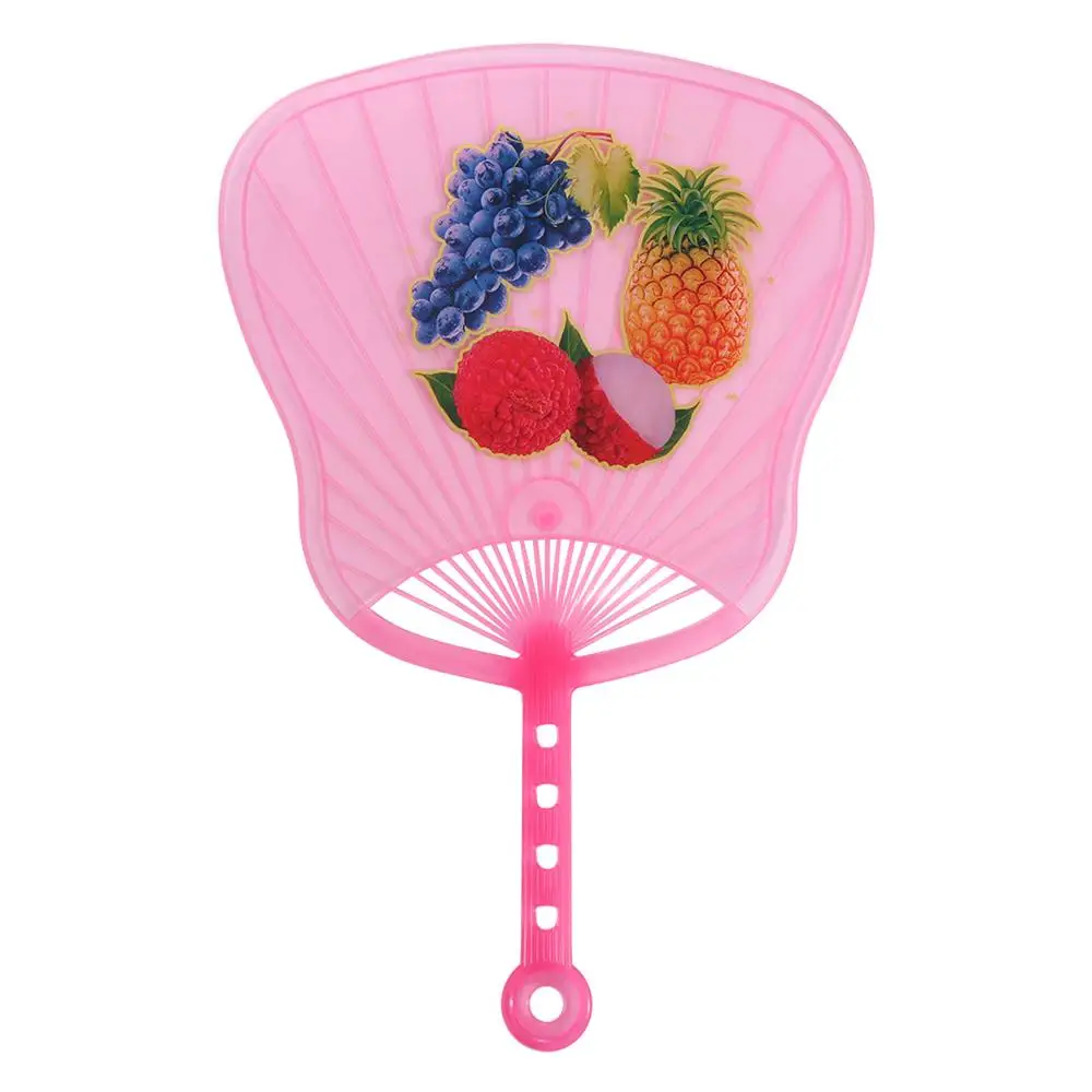 

Color Random Cute Children Cartoon Fan Plastic Cartoon Hand Held Fan Lightweigh Handheld Print Gift Fan Summer