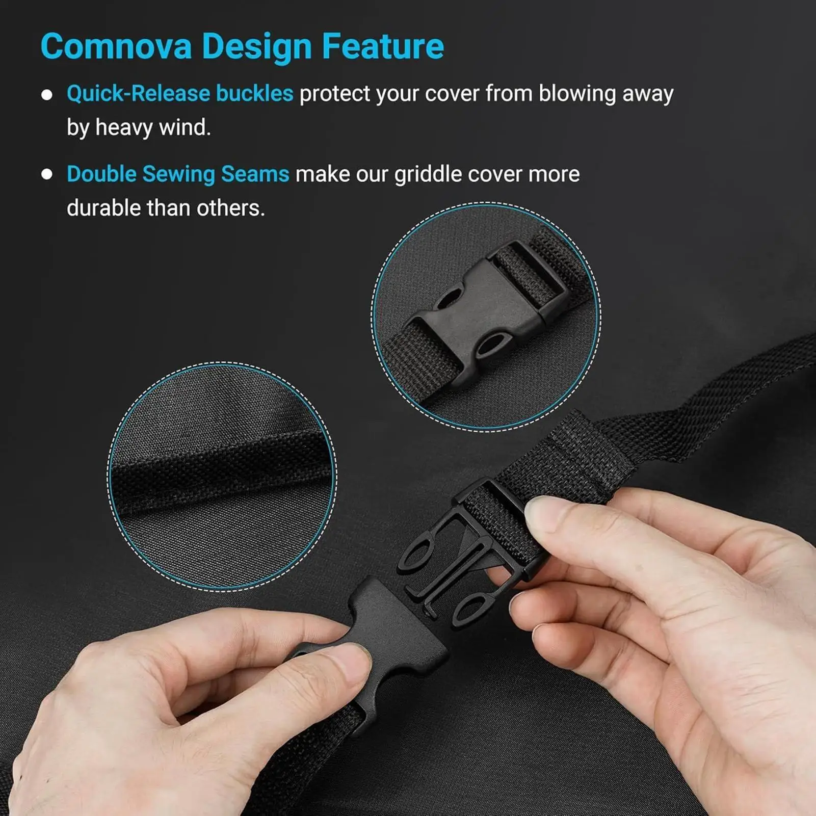 BBQ Cover 600D Oxford Cloth Outdoor Bbq Grill Cover Dustproof Waterproof Protector for Grilling Deck Outdoor Outside Garden