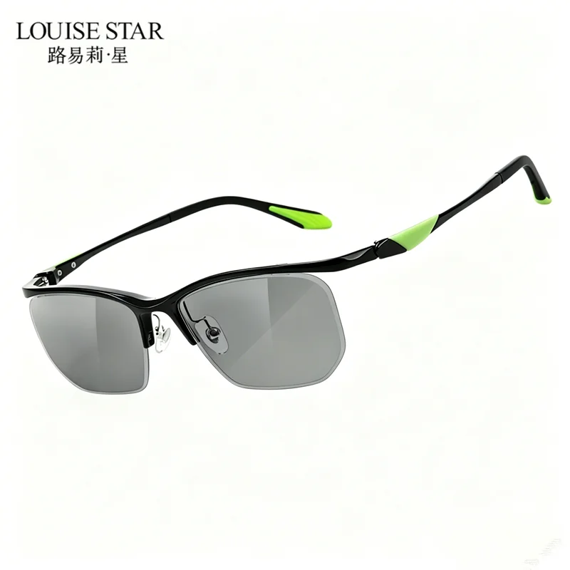 Ultra light half frame sports glasses photochromic 0 degree men's large frame reading glasses multifunctional reading glasses