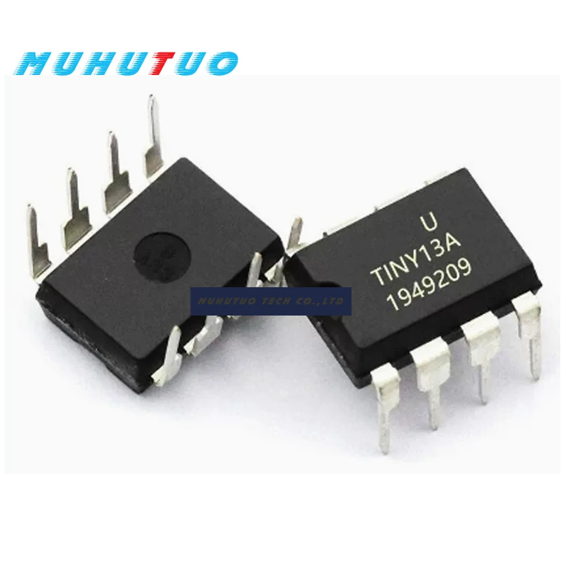 10PCS ATTINY13A-PU ATtiny13A  ATTINY13-20PU 20MHz 1KB  ATTINY13V-10PU ATtiny13A 10MHz 1KB DIP8 AVR