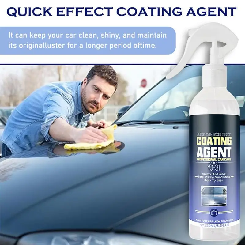 

Car Wax Ceramic Coating Spray Paint Care Wax Hydrophobic Scratch Remover 250ml Paint Sealant High Gloss Ceramic Coating For Cars