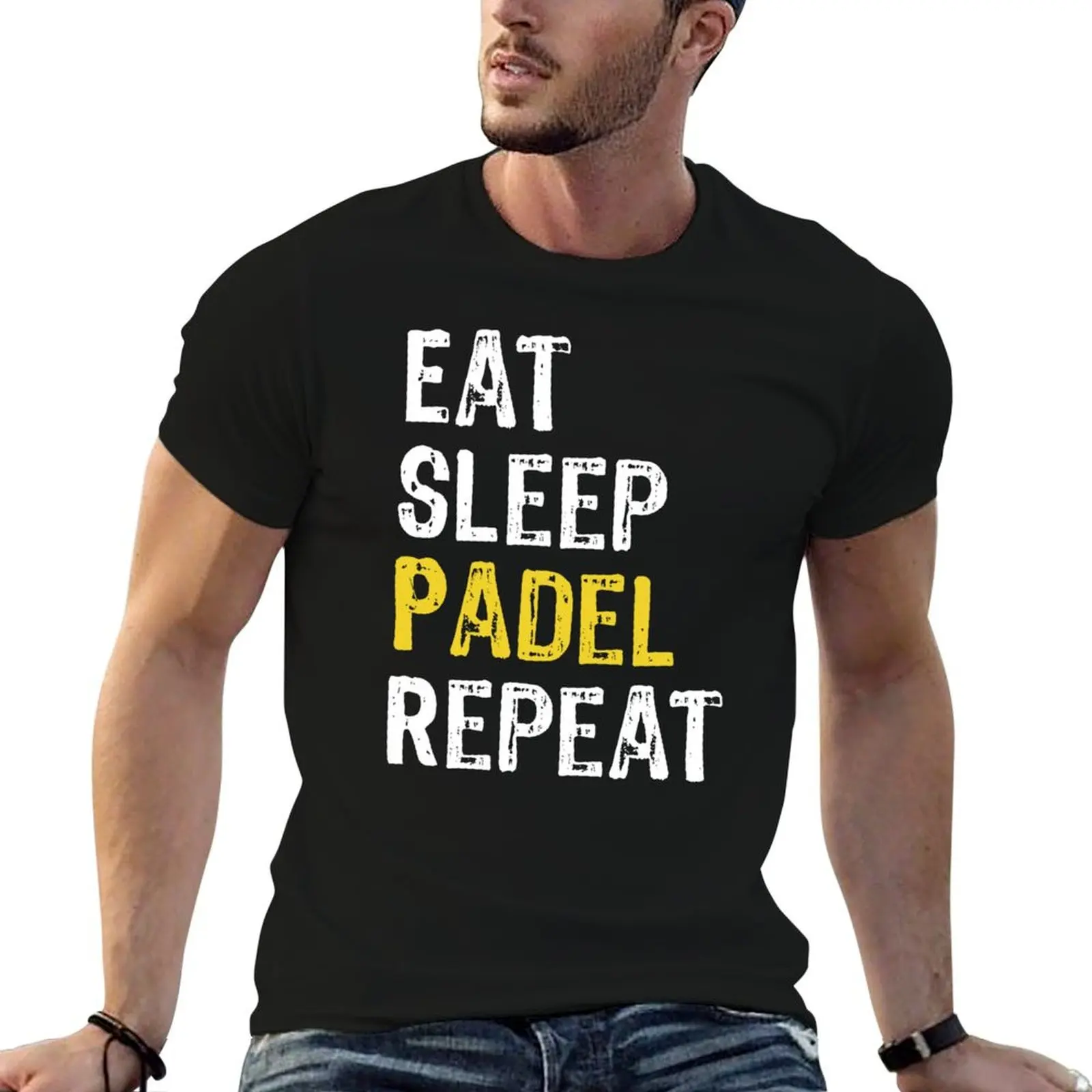 

Eat Sleep Padel Repeat T-Shirt custom shirt Short sleeve tee shirts graphic tees cute clothes clothing for men