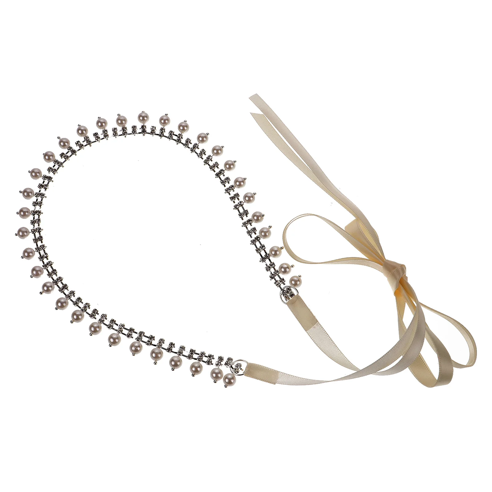 

Adjustable Pearl Waist Chain Rhinestone Body Chain Beaded Waist Jewelry for Women Dress Party Body Chains for Women
