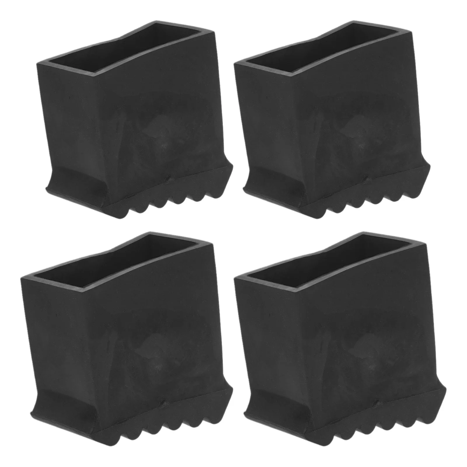 

4pcs Feet Pads Non-Skid Rubber Step Ladder Feet Replacement For Hardwood Tile Outdoor Anti-Slip Ladder Protector Cover Building