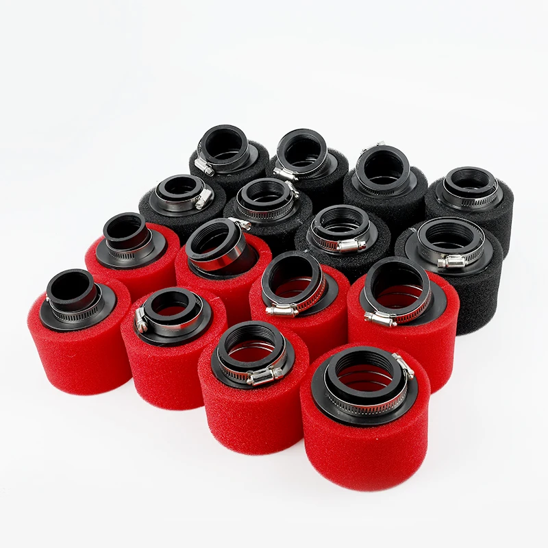 Motorcycle Scooter Bend Elbow Neck Foam Air Filter Sponge Cleaner 35mm 38mm 42mm 45mm 48mm Dirt Pit Bike Moped Parts