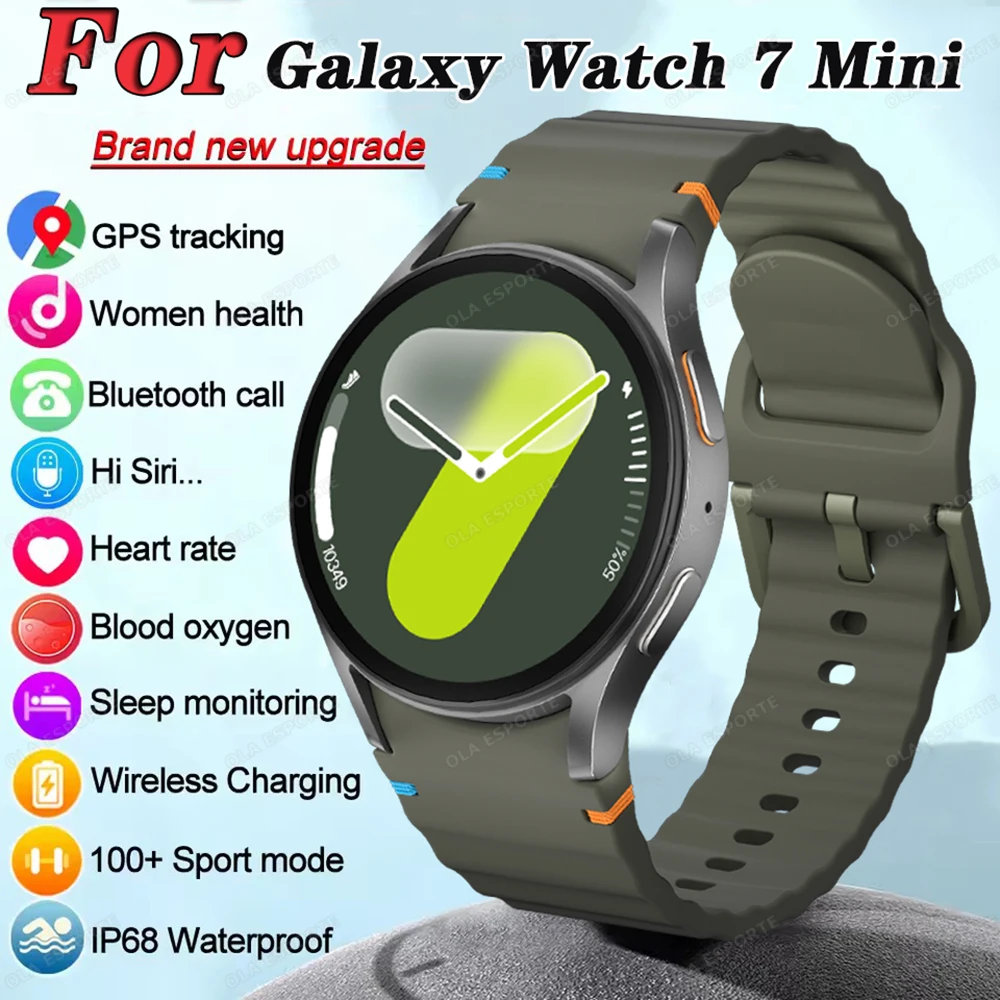 F​or Samsung Galaxy Watch 7 Mini Smart Watch 2025 Men Women Heart Rate Compass Blood Suger Waterproof Bluetooth Call Smartwatch