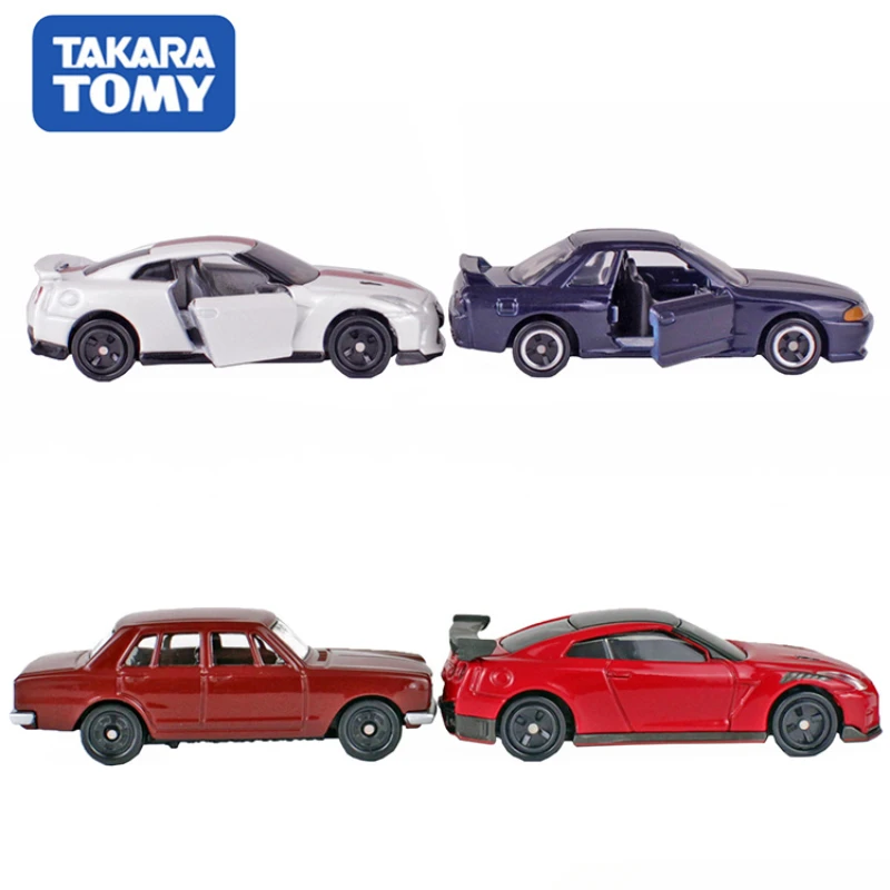 TAKARA TOMY Tomica 1/64 Nissan GT-R 50th Anniversary Collection Set 4 Car Toys Models Scale Vehicle Diecast Metal for Children