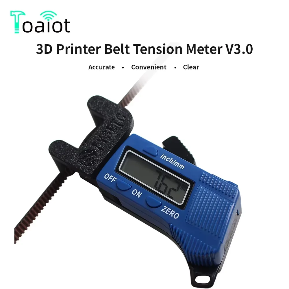 Toaiot Belt Elastic Tensiometer Accurate Synchronous Belt Tension Gauge Tester Detection Measurement for Voron VZBOT 3D Printers