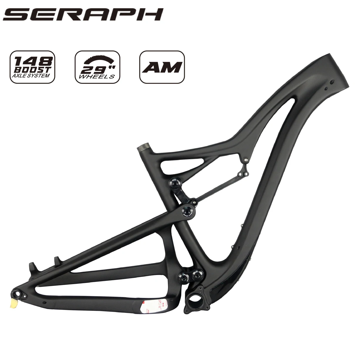 

All Mountain Carbon Bike Frame, 29er Boost, AM Full Suspension frame , Carbon Cycling Suspension Bike