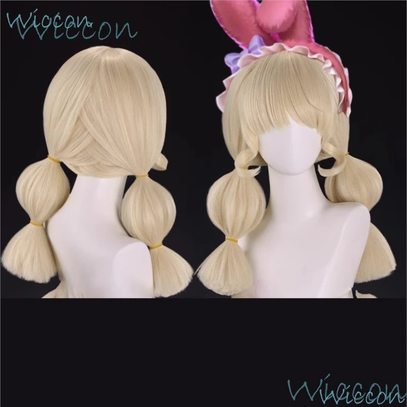 Lily Barrier Cosplay Game Identity V Costume Wig Cheerleader Rabbit Girl Uniform Pink Dress Party Role Play Outfit for Women