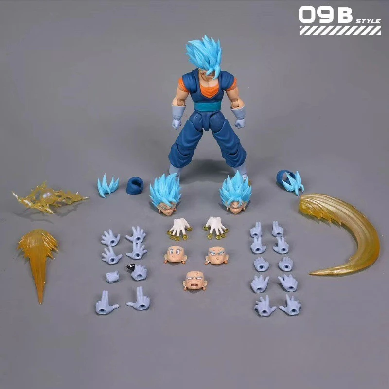 YG-mw Studio Dragon Ball SHF Super Saiyan God Vegito SSGSS 09A-09B Upgraded Version Action Figure Collectible Model Gift - view 3