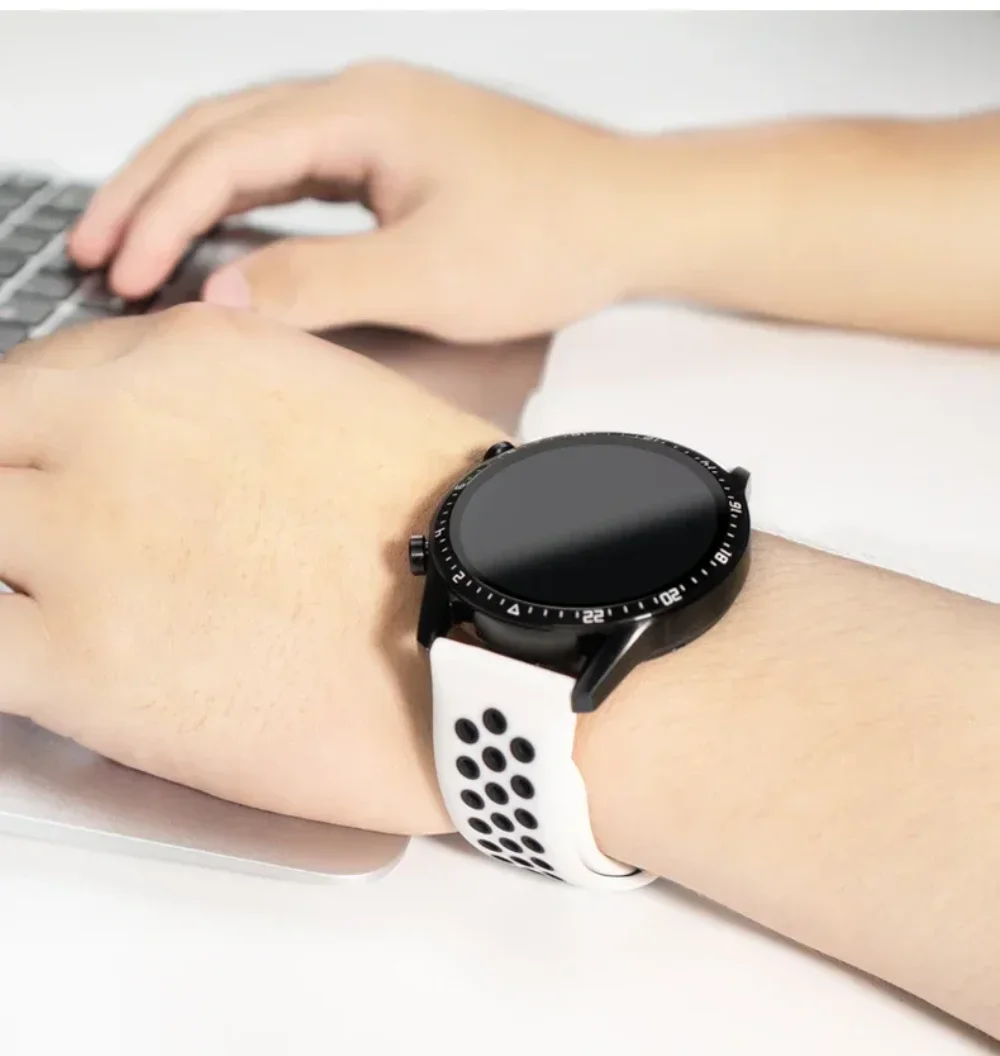 20 مللي متر 22 مللي متر حزام لساعة هواوي 5 46 مللي متر/GT5Pro GT5 4 3 2 42 مللي متر سوار معصم من السيليكون ل Honor 4Pro GS4 3 3i GSPro GT2Pro GT2e حزام