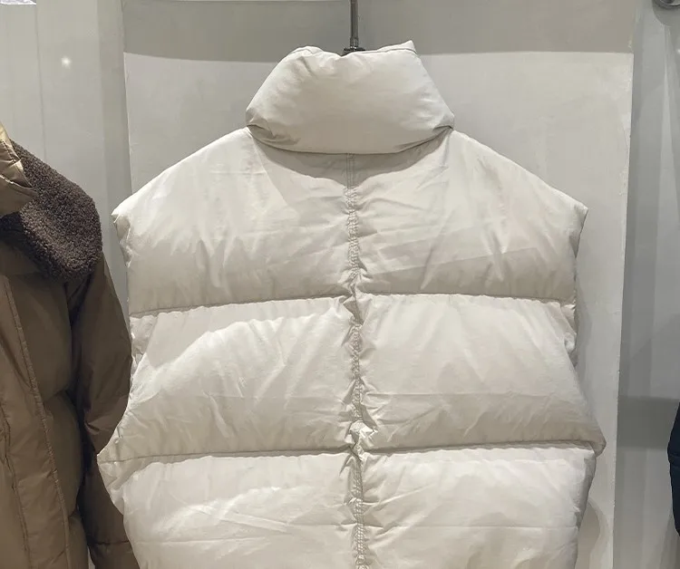 

Vests Waistcoats Thick Womens Zipper Spring Cotton-Padded Cropped Stand Collar Button-Down French Style Breathable Cleanfit Sexy