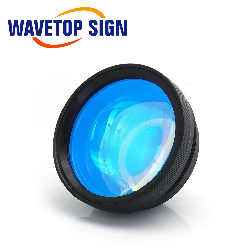 WaveTopSign ไฟเบอร์เลเซอร์ F-theta Scan เลนส์ F100 70x70 มม.F160 110x110 มม.F254 175x175 มม.ควอตซ์ Materia สําหรับ Min.60W เลเซอร์