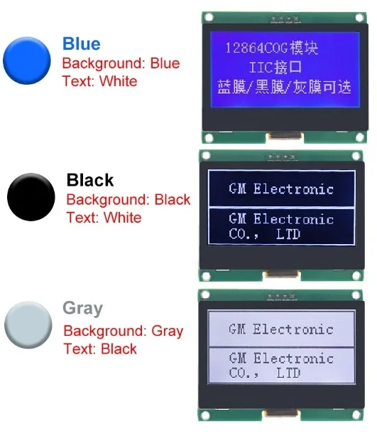 12864 moduł IIC 4P LCD 128X64 I2C ST7567S COG wyświetlacz graficzny plansza LCM Panel 128x64 ekran matrycy punktowej dla Arduino