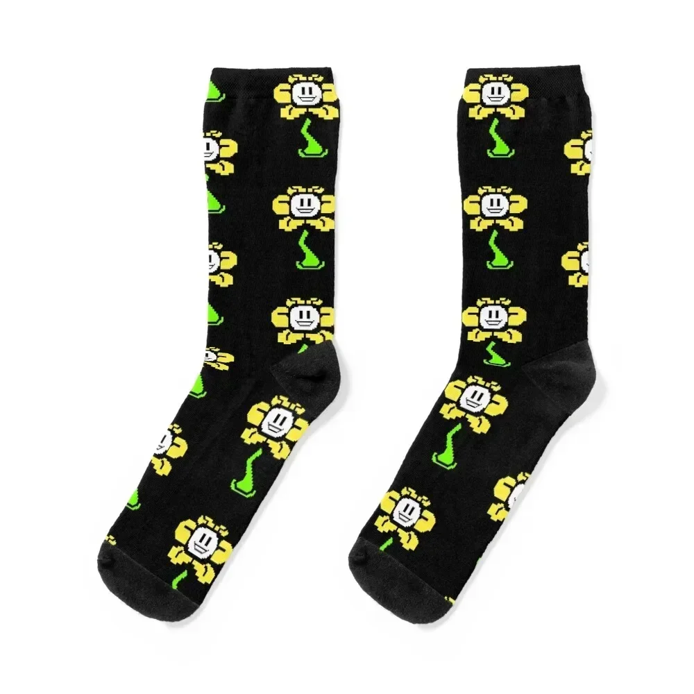 

Undertale Flowey Socks cycling christmass gift golf Stockings man Socks Male Women's