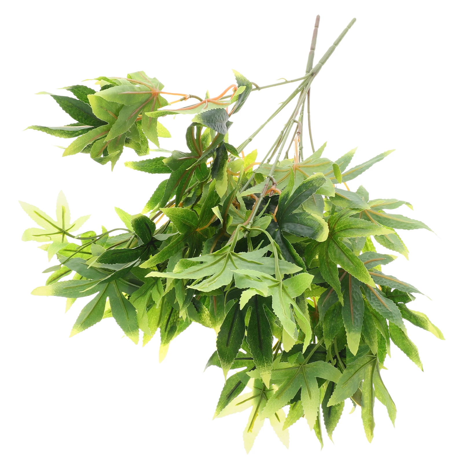 

2 Pcs Simulated Maple Plant Green Plants Leaves Indoor Home Decor Artificial Branch Autumn Branches Leaf Decoration