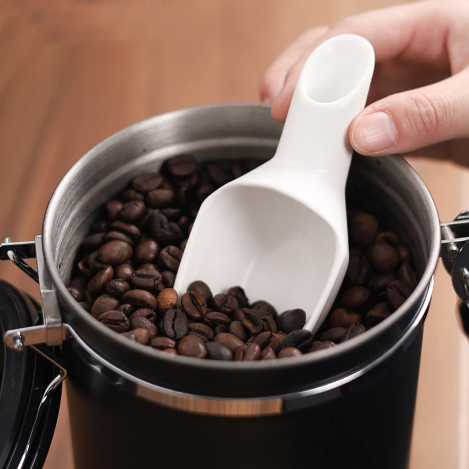 Coffee Bean Spoon Espresso Funnel Coffee Measuring Scoop Ceramics Dosing Spoon 15g Beans Tea Sugar Coffee Accessories