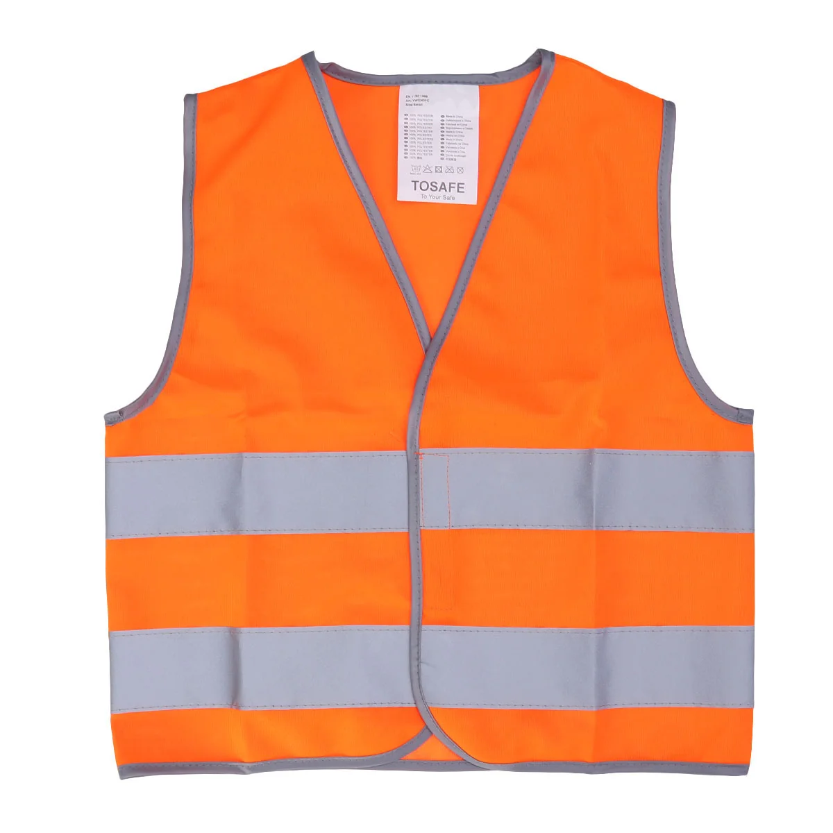 Kid Safety Vest Outdoor Night Reflective Waistcoat for Kid Child Boy Girl (Orange Size) Reflective Safety Vest