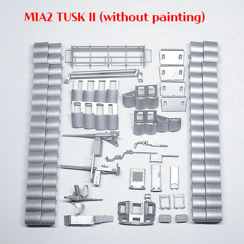 1/16 Henglong trąbka M1A2 czołg TUSK zbroja metalowy zestaw typ II dekoracyjny wygląd zmodyfikowane części