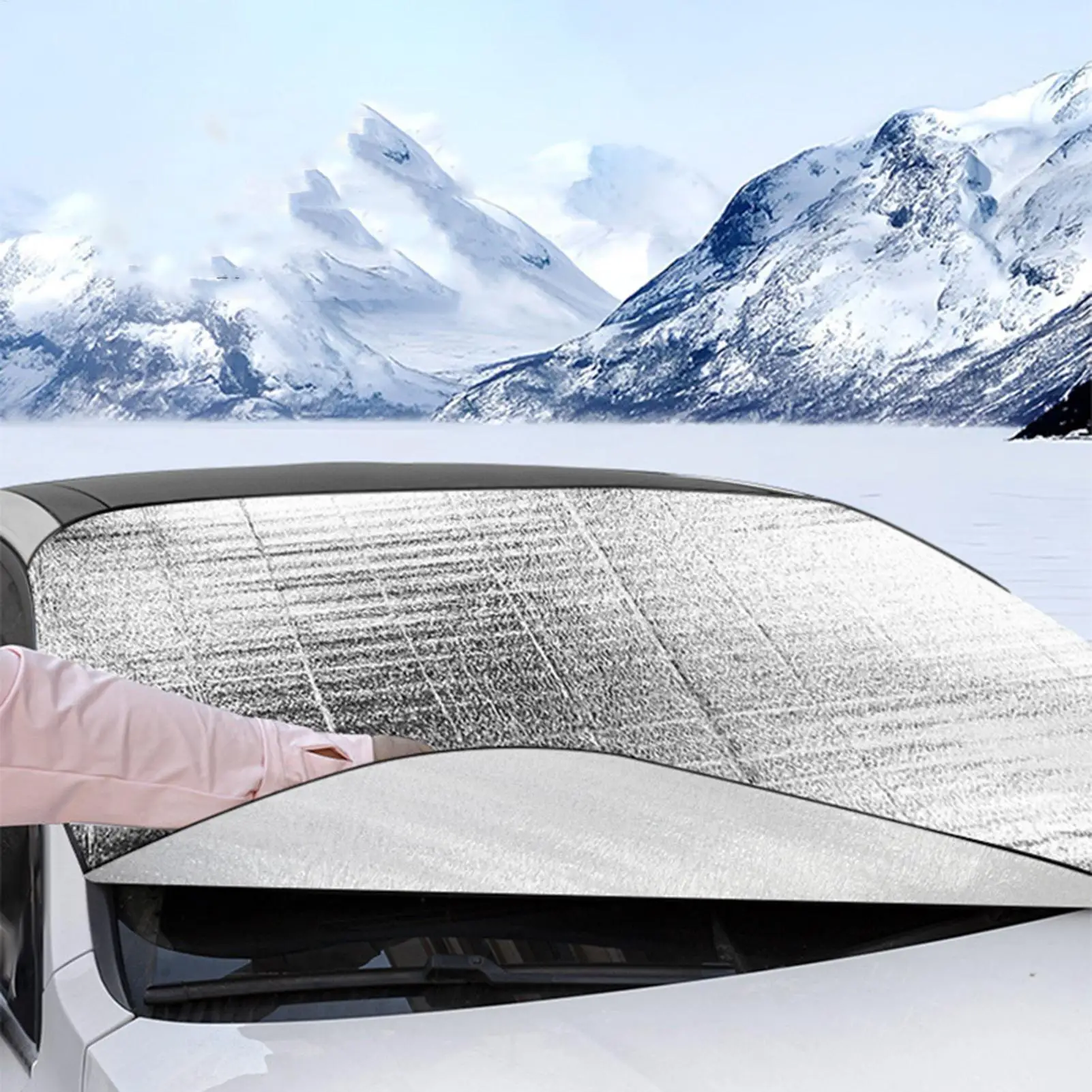 

Auto Sunshade Cover High Reflective Windshield Cover Thicken Anti Theft Folding Ear Universal Reflector Window Sun Shades Front