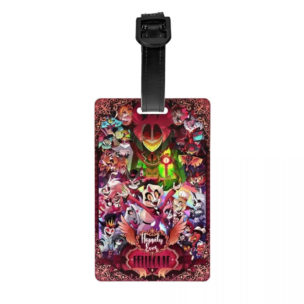 Custom America Hazbin Hotels แท็กกระเป๋าเดินทางสําหรับกระเป๋าเดินทางอะนิเมะตลกเพลงและเต้นรําความเป็นส่วนตัว Cover ID Label