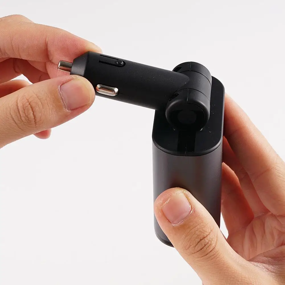 100 واط 4 في 1 قابل للسحب شاحن سيارة USB نوع C كابل آيفون هواوي سامسونج سريع تهمة الحبل ولاعة السجائر محول