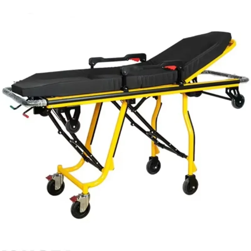 Ambulance stretcher trolley with detachable surface and locking device Hospital trolley