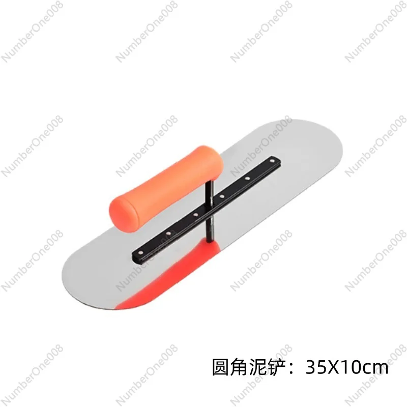 Spatola per intonacare spatola ad angolo arrotondato in acciaio inossidabile strumento per muratore di argilla raccoglitore di luce per calcestruzzo mortaio di cemento
