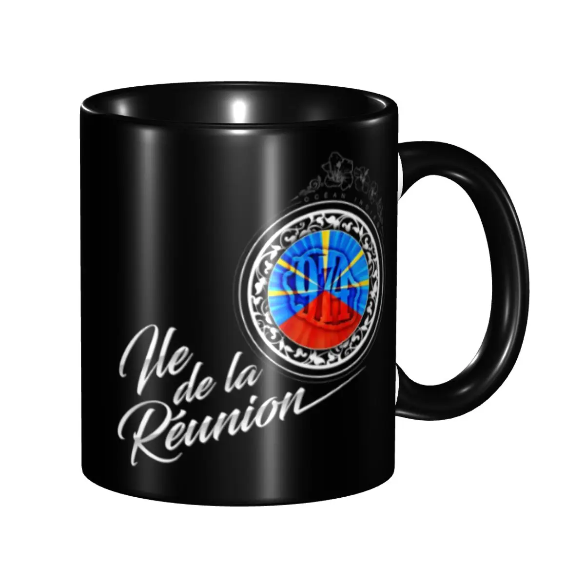 

Reunion Island 974 Coffee Mugs DIY Custom Ceramic Mug Creative Present