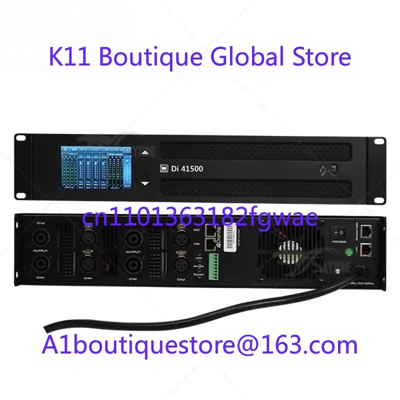 

Цифровой усилитель мощности Dante Network 4-канальный профессиональный аудиоусилитель с процессором DSP