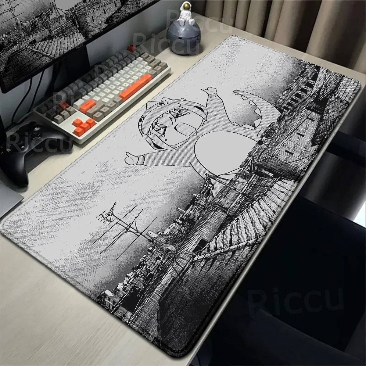 أنيمي HD طباعة ماوس الوسادة Bocchi الصخرة كبيرة لوحة ماوس للألعاب المطاط الكمبيوتر ماوس حصيرة ألعاب قفل حافة الملحقات عدم الانزلاق #3