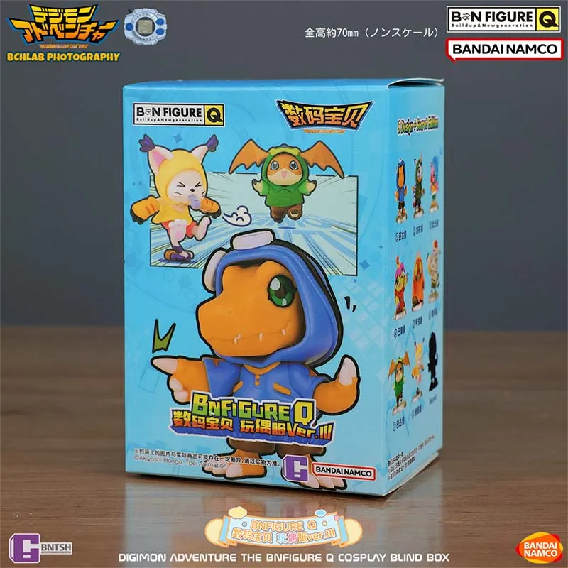 Bandai Digimon Gachaแคปซูลกล่องตาบอดชุดตุ๊กตาPatamon Agumon Gabumon Piyomon Gashaponอะนิเมะรูปของเล่นสําหรับนักสะสม