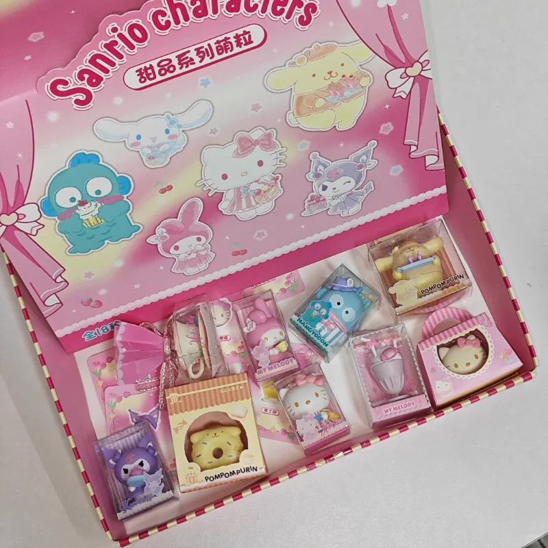 

Оригинальные персонажи Sanrio, десертная серия, слепая коробка, милый котенок Куроми, мини-настольный орнамент, загадочная коробка, коллекционный подарок на праздник