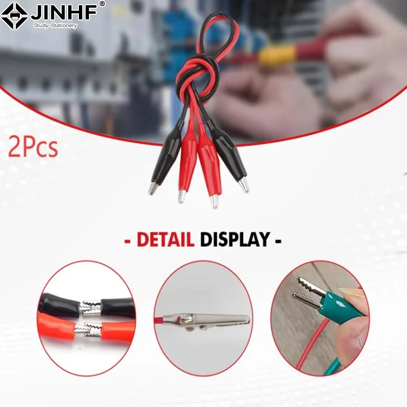 

2 шт., 1 м, зажим типа «крокодил», тестовые провода, 2 провода, 4 зажима, перемычки, красный, черный зажим «крокодил» для аккумуляторной электроники, схема «сделай сам»