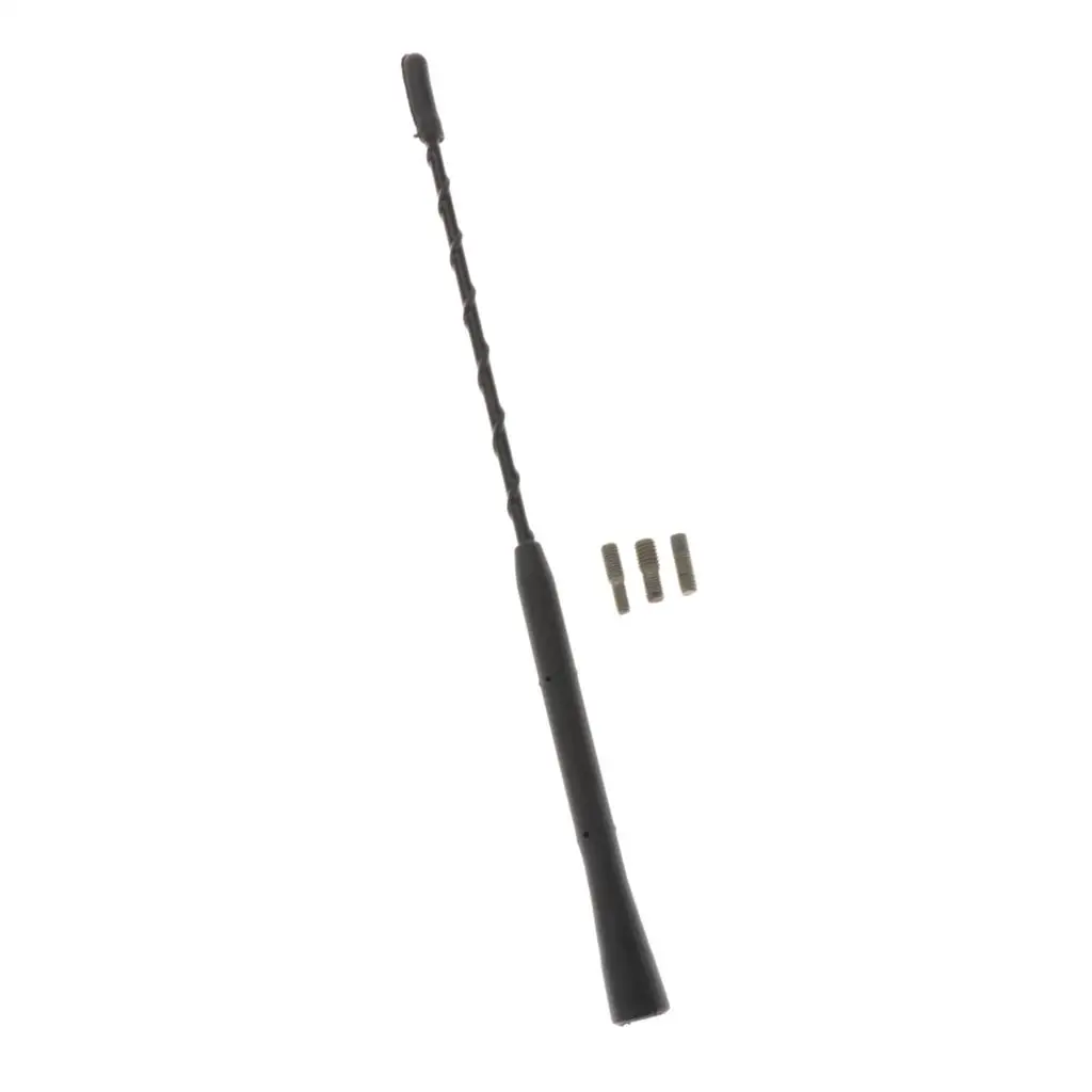 

Durable Rubber AM FM Aerial Antenna Replacement Screw Mast Whip for Car Roof Home Radio System