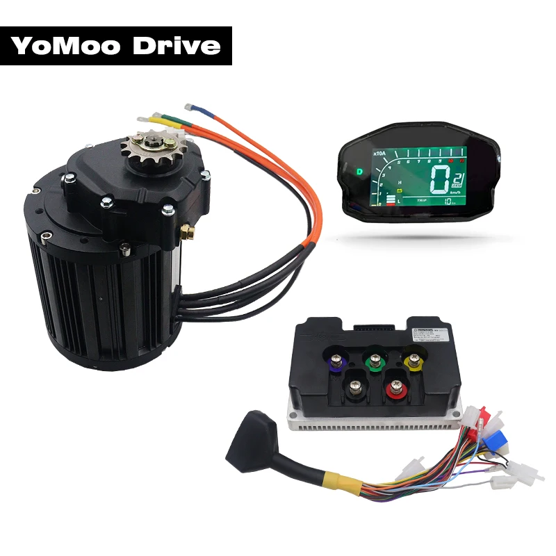 

QS138 90H 4000 Вт V3 PMSM двигатель среднего привода с контроллером Fardriver ND72680/ND84680/ND96680, дисплей DKD для электрического квадроцикла Dirtbike