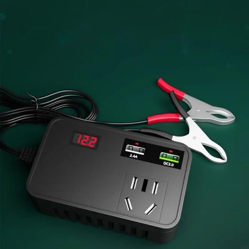 L41E 600W Power Inverter 12V to AC 110V 240V Cigarette Socket andAC Plug