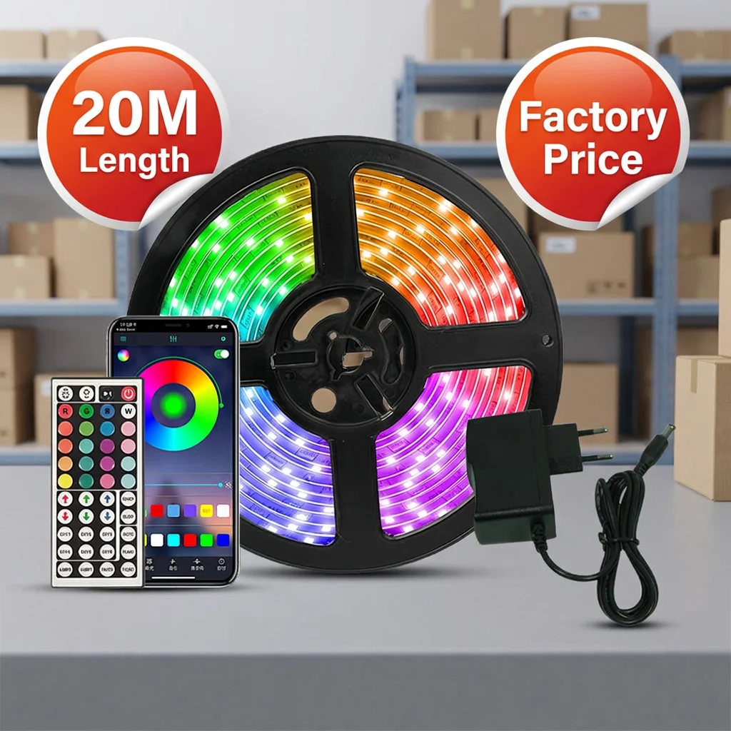 STTL 24V RGB LED Strip Light Set 24M Custom Specs Length Density 4848 Color Ribbon for Wholesale Market