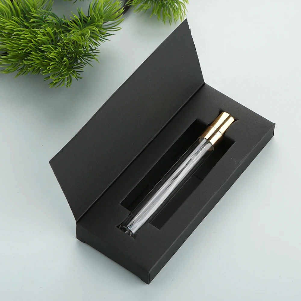 50/100 embalagem de garrafa de perfume requintada caixas de papel vazias caixas de perfume adequadas para garrafas de 14*114mm 10ml (sem garrafas)