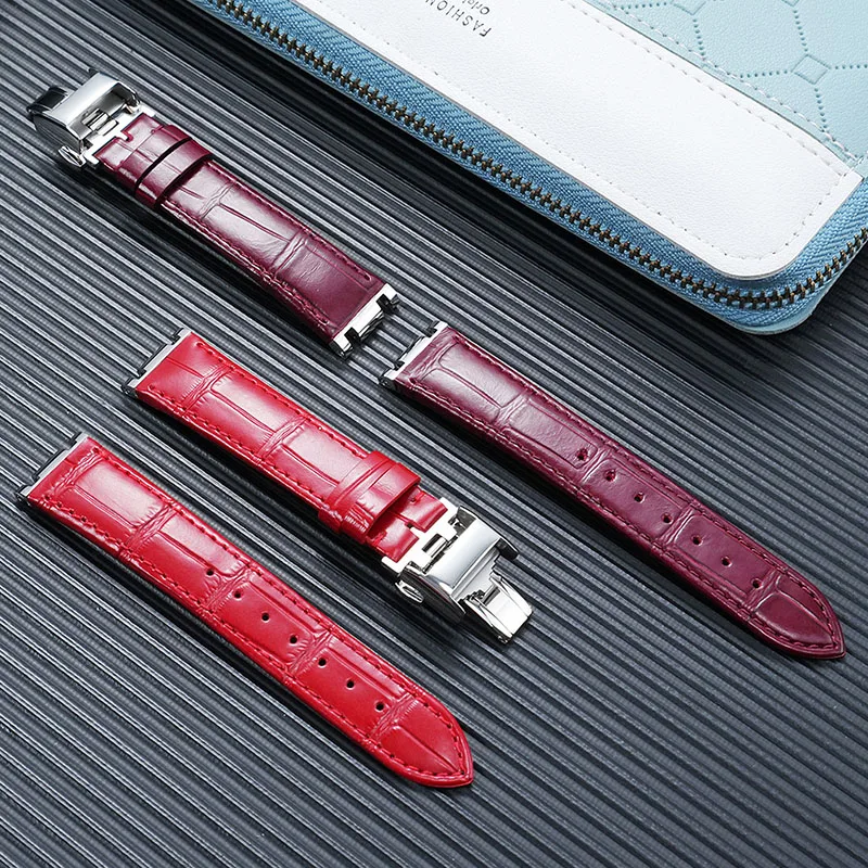 For Longines Heart Moon Elegant 34 Dial L8.116/L8.126 Women's Fashion Leather Watch with 18mm Bracelet Accessories watchband