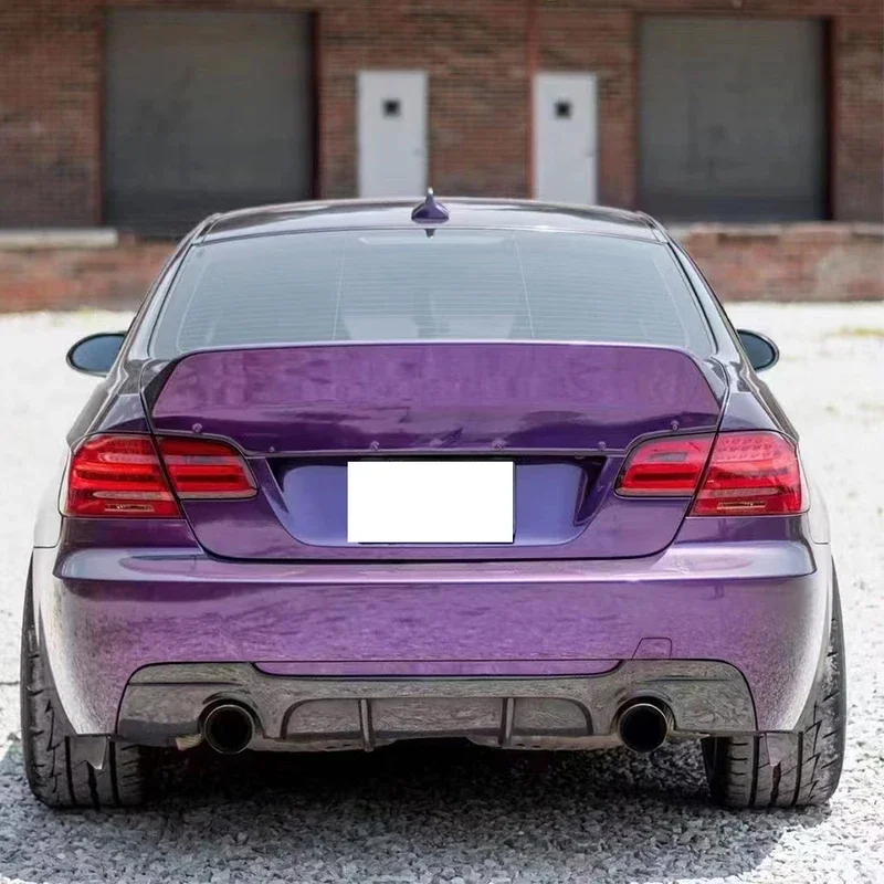 لسيارات BMW 3 Series E92 E93 ألياف الكربون مانع صدمات خلفي للسيارة الناشر الخلفي الخائن المفسد الخلفي الشفة ترقية طقم الجسم