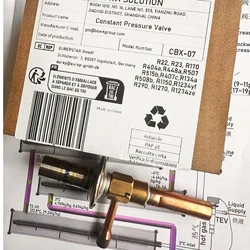 CBX7 high performance mechanic hot gas bypass valves is used to get constant evaporating pressures in R410a chiller & brine unit